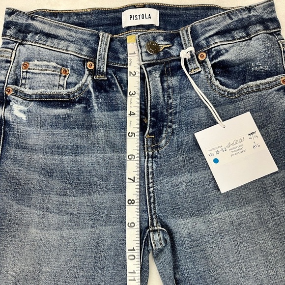 NWT Pistola Audrey Figueroa Crop Mid Rise Skinny Stretch Denim Jeans Size 26 - Picture 11 of 12